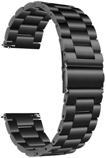 4wrist Curea de oțel -Neagră 20 mm