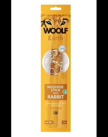 WOOLF Earth Noohide Stick with Rabbit XL 85g baton cu iepure pentru caini