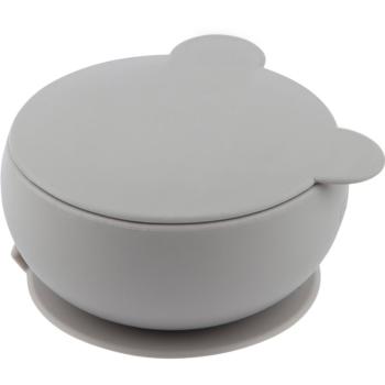 Minikoioi Suction Bowl bol din silicon cu ventuză Grey 1 buc