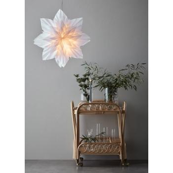 Decorațiune luminoasă suspendată de Crăciun Markslöjd Neela, înălțime 60 cm, alb