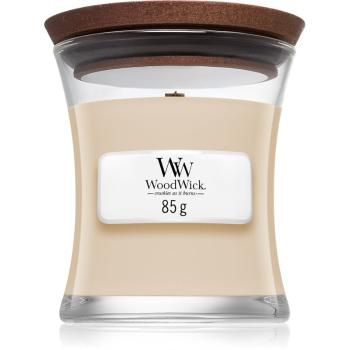Woodwick White Honey Miel Blanc lumânare parfumată  cu fitil din lemn 85 g