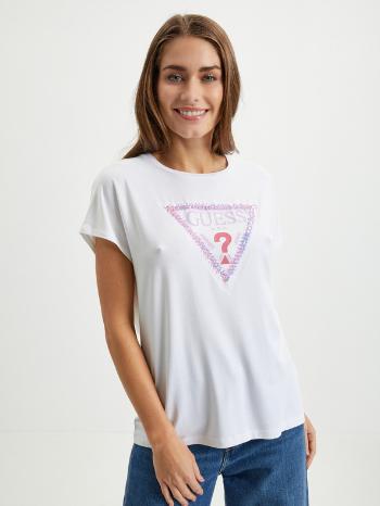 Guess Tricou Alb