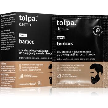 Tołpa Dermo Men Barber servetele pentru curatare pentru față și barbă 8 buc
