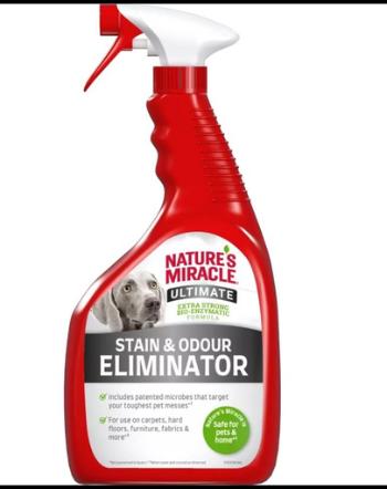 NATURE'S MIRACLE ULTIMATE Stain&amp;Odour Remover Dog 946 ml solutie indepartat pete caini