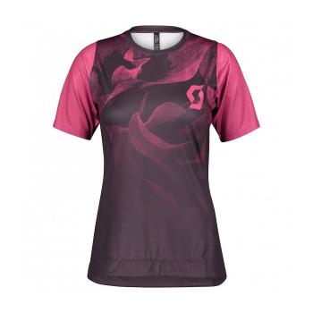 
                 SCOTT Tricou de ciclism cu mânecă scurtă - TRAIL VERTIC LADY - mov/roz  
            