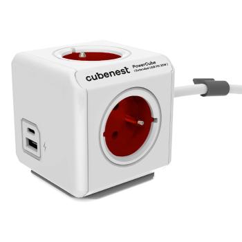 Priză 13 cm PowerCube Extended USB – Cubenest