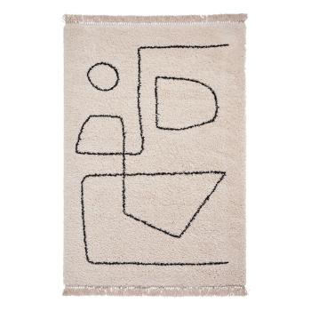 Covor Think Rugs Boho, 120 x 170 cm, negru-alb