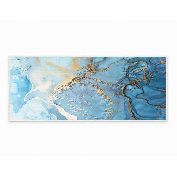 Covor tip traversă albastru lavabil 80x200 cm Blue Waves – Oyo Concept