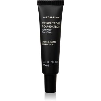 Korres Activated Charcoal fard corector pentru un efect de lunga durata SPF 15 ACF1 30 ml