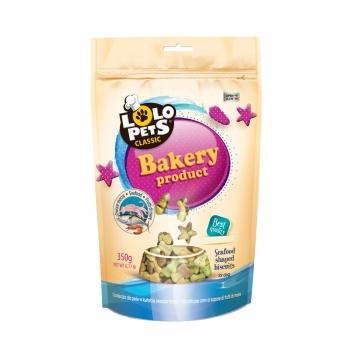 Lolo Pets Caine Biscuiti cu Fructe de Mare, 350 g