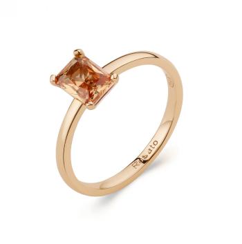 Rosato Minimalistinel placat cu aur cu zircon portocaliu Allegra RZAL063 58 mm