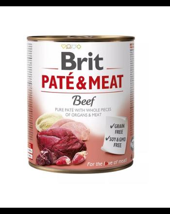 BRIT Pate&amp;Meat beef 800 g pate vita pentru caini