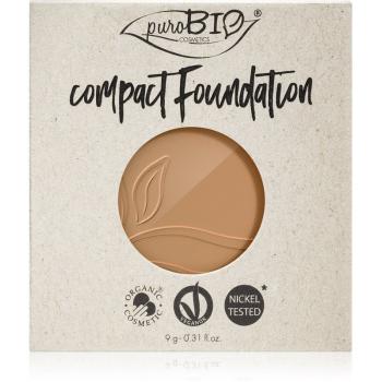 puroBIO Cosmetics Compact Foundation pudra compactra - refill SPF 10 culoare 04 9 g