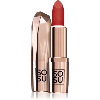 SOSU Cosmetics Let Them Talk Lipstick ruj cremos cu finisaj satinat culoare Te Amo 3,5 g