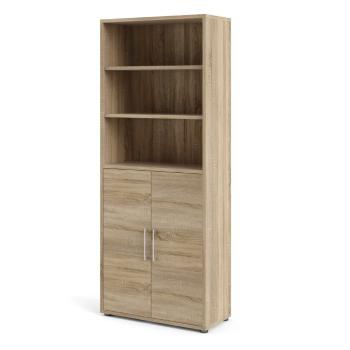 Bibliotecă modulară  cu aspect de lemn de stejar 89x222 cm Prima – Tvilum