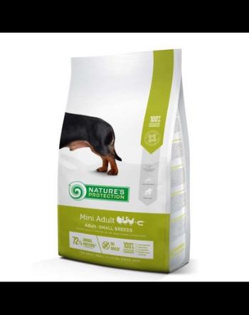 NATURES PROTECTION Mini Adult Poultry with Krill Small Breed Dog 2 kg Hrana caini talie mica, cu pasare si krill