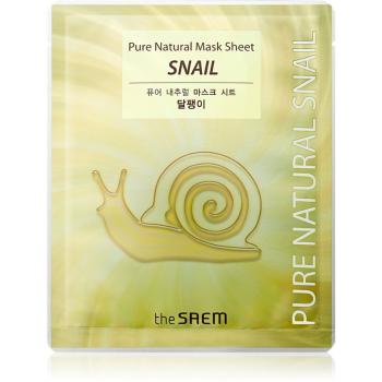 The Saem Pure Natural Snail masca de celule cu efect revitalizant 20 ml