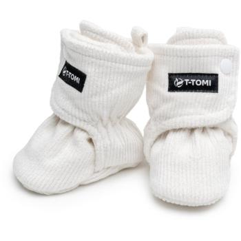 T-TOMI Booties Cream botoșei pentru copii 6-9 months Warm