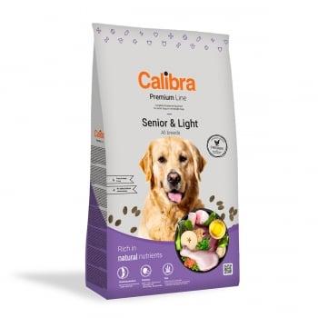CALIBRA Premium Line Senior & Light, Pui, hrană uscată câini senior, 12kg