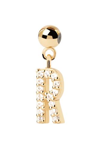 PDPAOLA Pandantiv placat cu aur ”R” Charms CH01-067-U