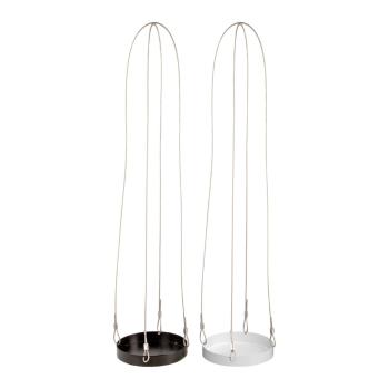 Set 2 suporturi suspendate pentru ghiveci Esschert Design Scandi, ø 14 cm