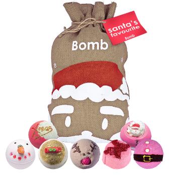 Bomb Cosmetics Set cadou de bile de baie efervescente Santas Favourite 7 buc