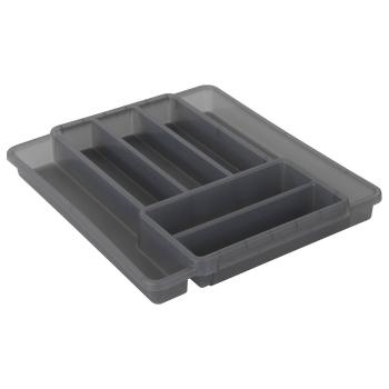 Măsuță din plastic gri pentru sertar 39,7 x 34 cm Domino - Rotho