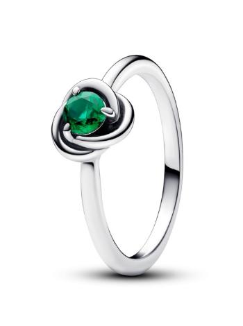 Pandora Inel din argint cu cristal verde Piatra lunii de mai 192993C05 54 mm