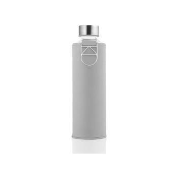 Sticlă din sticlă borosilicată cu husă din piele artificială Equa Mismatch Dove, 750 ml, gri