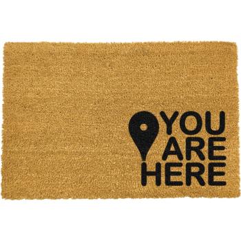 Covoraș intrare din fibre de cocos Artsy Doormats You Are, 40 x 60 cm, negru