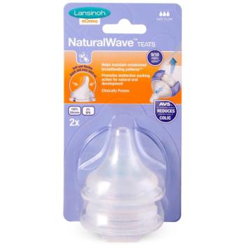 Lansinoh NaturalWave tetină pentru biberon Fast 2 buc