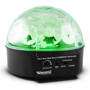 Beamz Starball cu LED-uri de iluminat RGBWAP 6 x 25W LED control de la distanță Negru