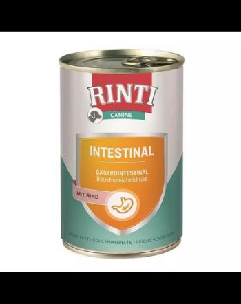 RINTI Canine Intestinal beef 400 g hrana cu vita, pentru caini