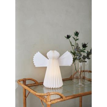 Decorațiune luminoasă de Crăciun Markslöjd Angel, înălțime 30 cm, alb