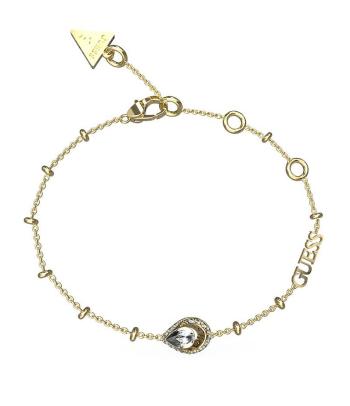 Guess Brățară fermecătoare placată cu aur Crystal Drop JUBB03392JWYG 17 - 21 cm - L