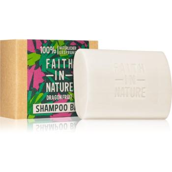 Faith In Nature Dragon Fruit șampon organic solid pentru par deteriorat si vopsit 85 g