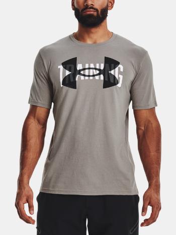 Under Armour UA TRAINING OVERLAY SS Tricou Gri