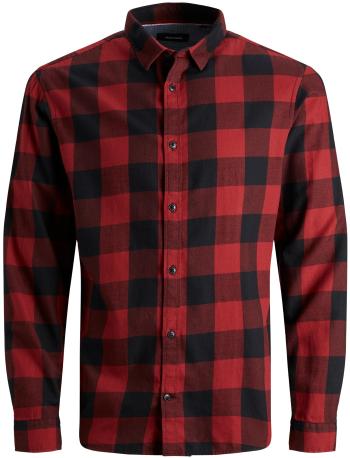 Jack&Jones Cămașă pentru bărbați JJEGINGHAM Slim Fit 12181602 Brick Red M