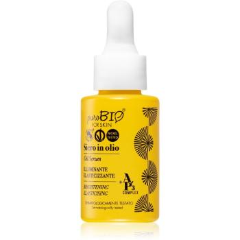 puroBIO Cosmetics Brightening Oil Serum ser cu efect iluminator impotriva primelor semne de imbatranire ale pielii 15 ml