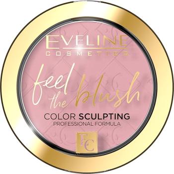 Eveline Cosmetics Feel The Blush Blush rezistent cu efect matifiant culoare 01 Peony 5 g