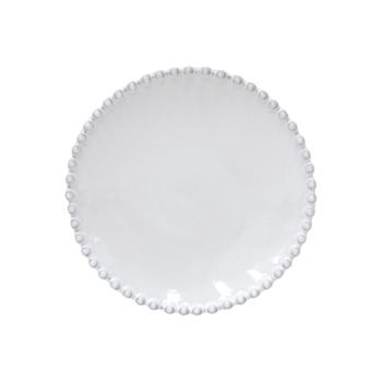 Farfurie ceramică pentru fursecuri Costa Nova Pearl, ⌀ 17 cm, alb