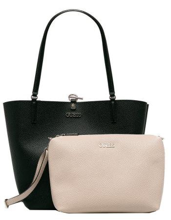 Guess Geantă pentru femei Alby Toggle tote HWVG74 55230 Black/Stone