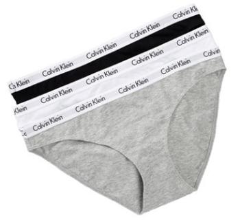 Calvin Klein 3 PACK - chiloți pentru femei QD3588E-999 S