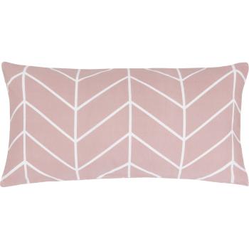 Set de 2 fețe de pernă decorative din flanelă Westwing Collection Yule, 40 x 80 cm, roz