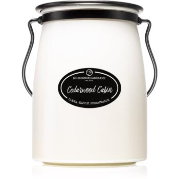 Milkhouse Candle Co. Creamery Cedarwood Cabin lumânare parfumată Butter Jar 624 g