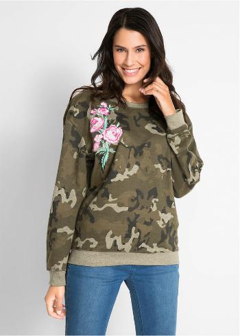 Bluză casual cu broderie florală - design Maite Kelly
