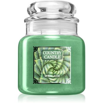 Country Candle Spiral Aloe lumânare parfumată 453 g