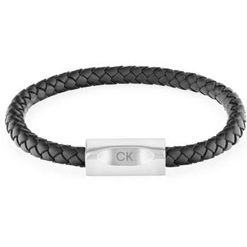 Calvin Klein Brățară elegantă din piele pentru bărbați 35000571