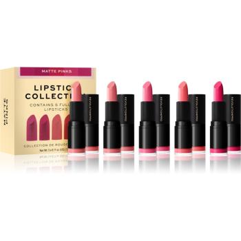 Revolution PRO Lipstick Collection ruj satinat set cadou culoare Matte Pinks 5x3,2 g
