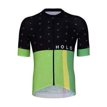 
                 HOLOKOLO Tricou de ciclism cu mânecă scurtă - OPTIMISTIC ELITE - verde/negru  
            